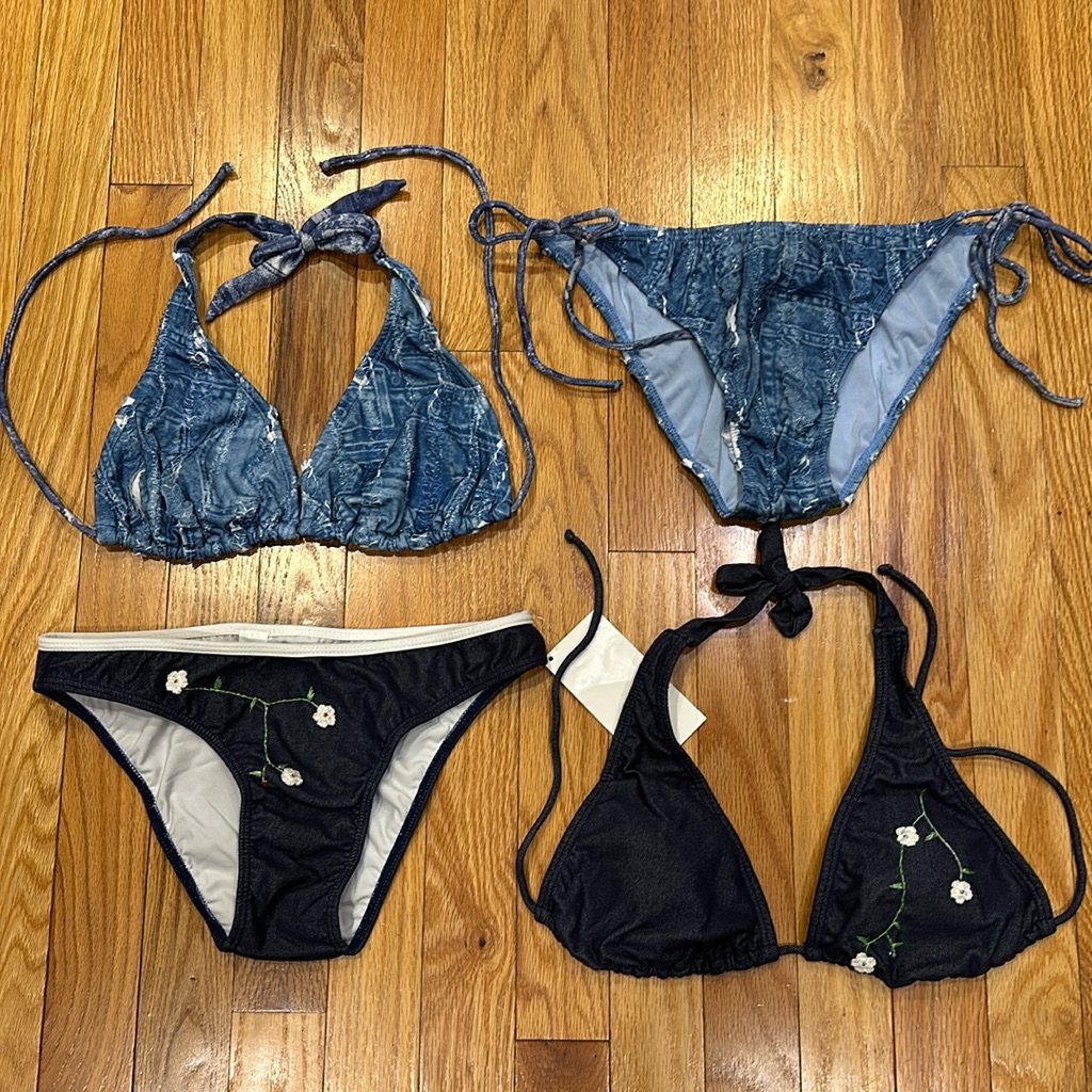 2 New Sample Swim Suits Bikinis Size Small Swimwear
